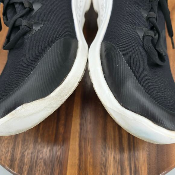 Oofos Oomg Sport Shoes Mens 10 Black White Lace Up Comfort Low Recovery Sneakers